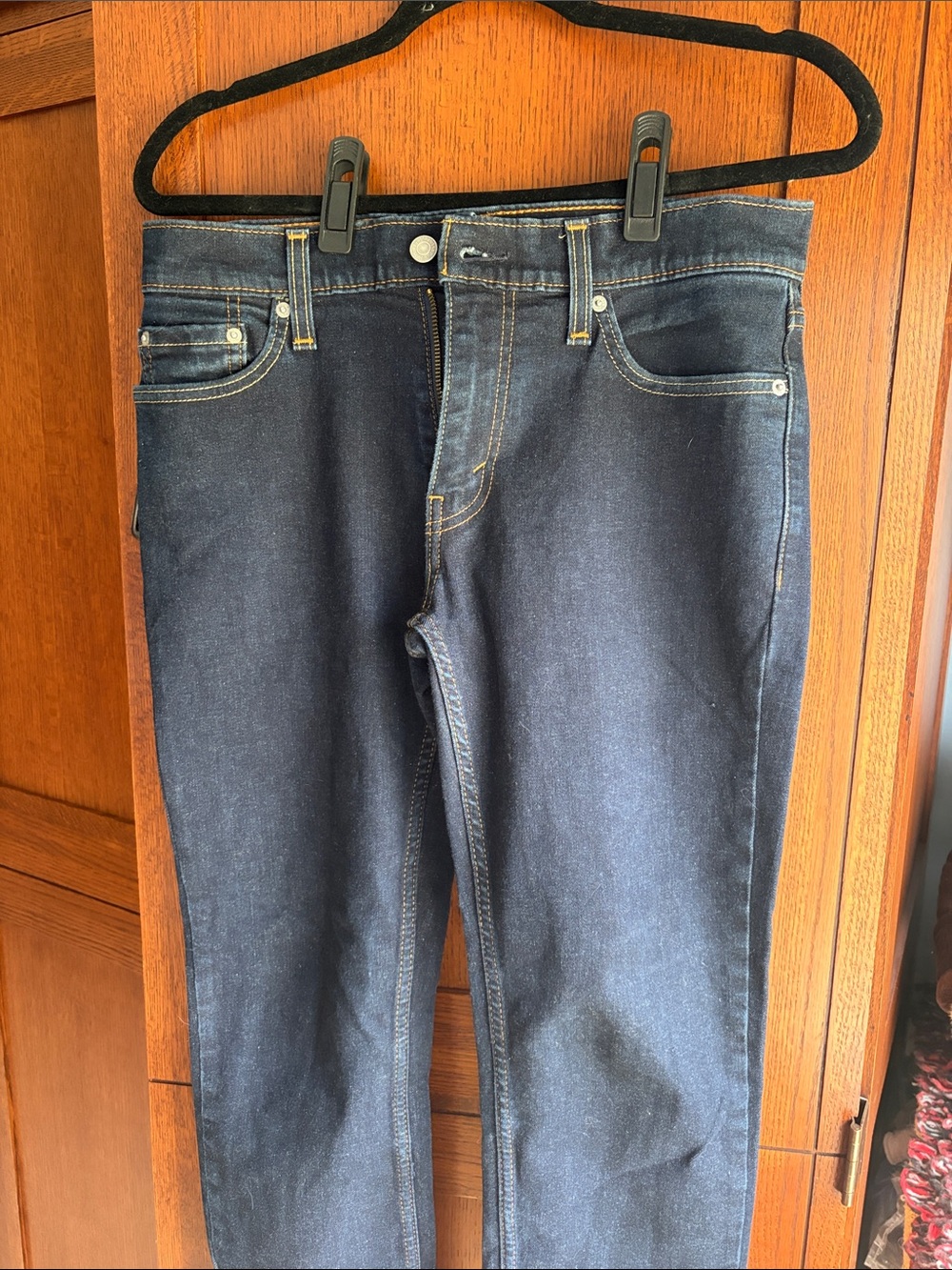 Levi's Men's Straight Jeans in Dark Indigo